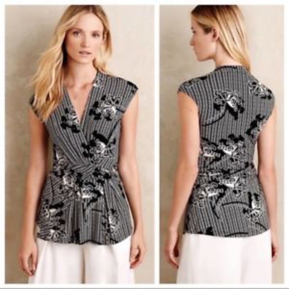 Anthropologie Deletta Lorine Wrap Blouse